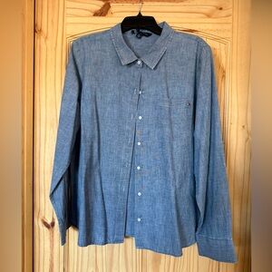 Tommy Hilfiger Blue Button-Up Shirt